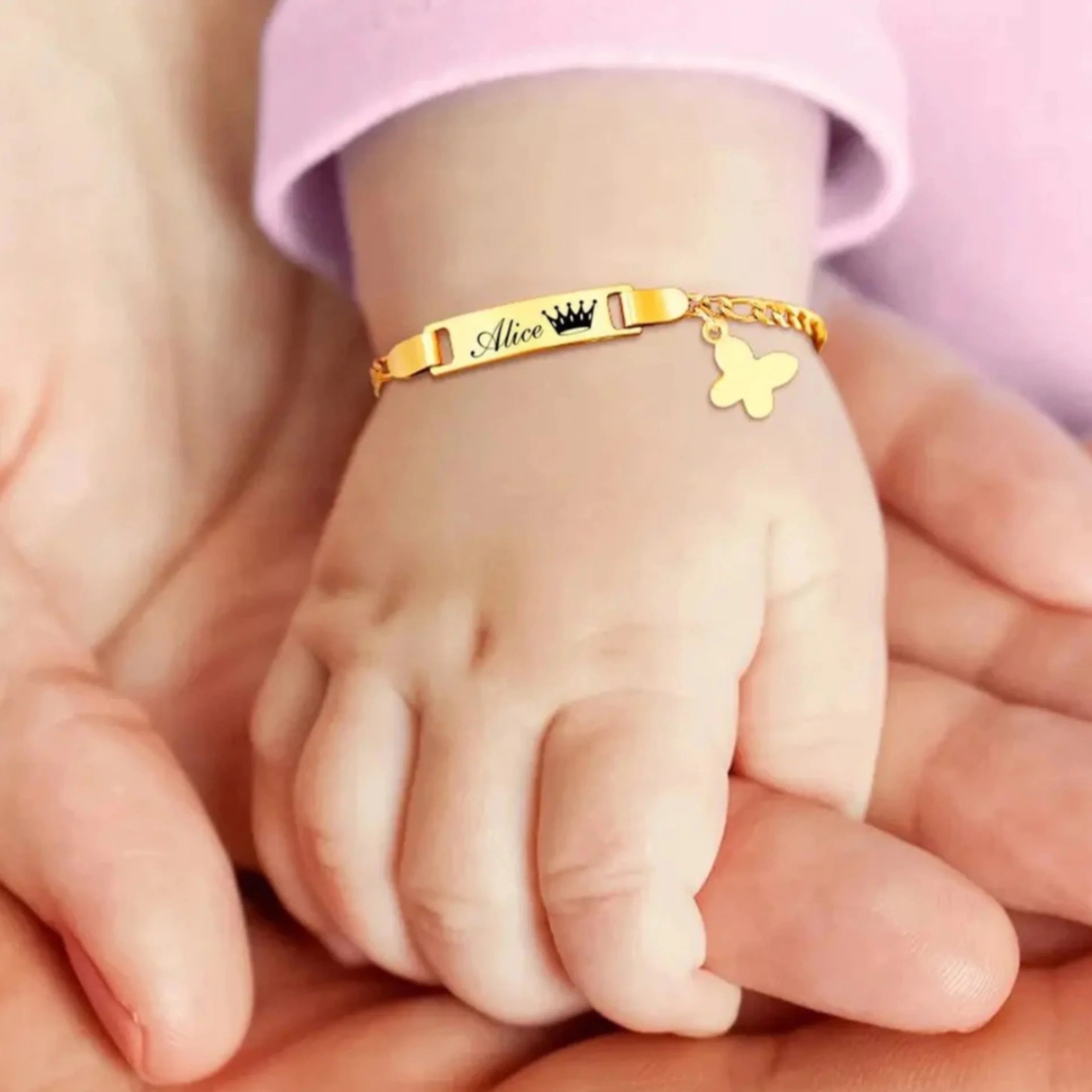 Baby Girl Bracelet Gold, Silver, Toddler Bracelets, Baby Bracelet Girl,  Personalized Baby Boy Gift Ideas, Baby Name Bracelet - Etsy